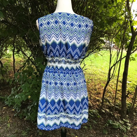 Feathers☀️Zigzag pattern dress with pockets - Picture 7 of 10